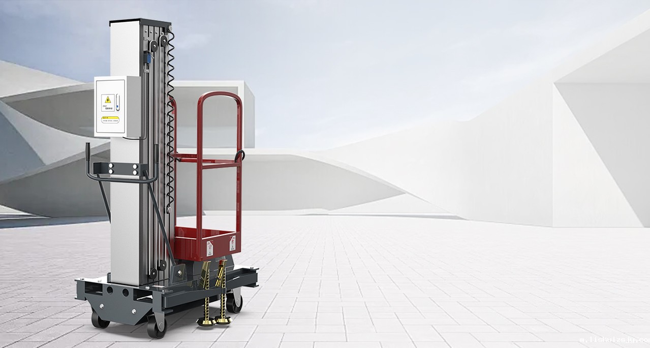 低配单柱移动铝合金平台YZ-DD(旋腿式)