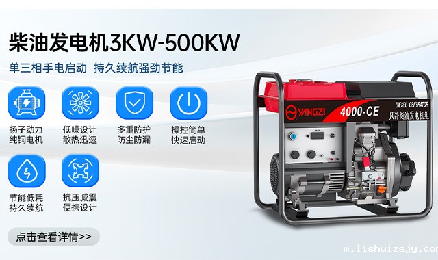 柴油发电机3KW-500KW 单三相手电启动
