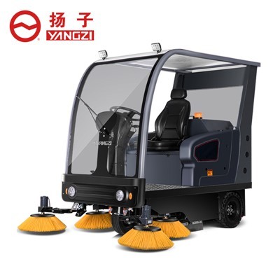 塑胶跑道可以用驾驶式扫地机打扫吗？